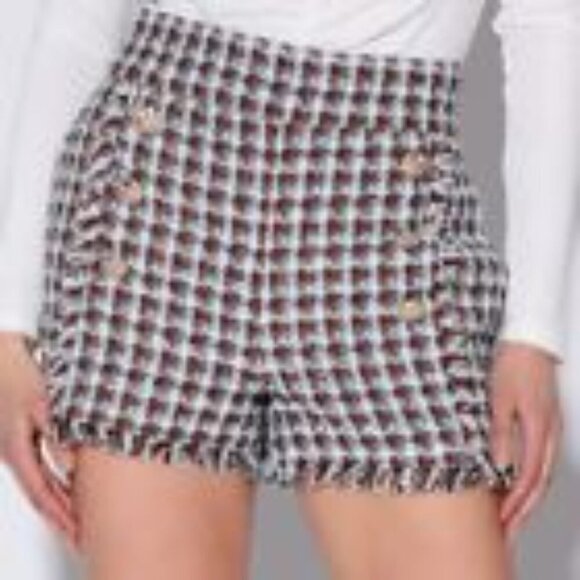 Walter Baker Cambridge Tweed Adrian High Waist Short Size 4 - Picture 2 of 7